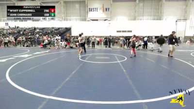 87 lbs Cons. Round 3 - Wyatt Cuppernell, Canandaigua Youth Wrestling Club vs John Chernaski, Long Beach Gladiators Wrestling