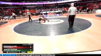 3A 132 lbs Champ. Round 1 - Donavon Allen, Chicago (Marist) vs Karter Guzman, New Lenox (Lincoln-Way West)