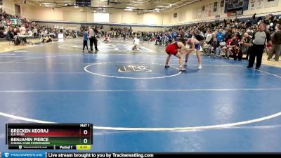 132 lbs Cons. Round 3 - Benjamin Pierce, Chaska-Chan Stormhawks vs Brecken Keoraj, Elk River