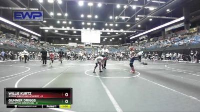 82 lbs Semifinal - Willie Kurtz, SlyFox Wrestling Academy vs Gunner Driggs, Manhattan Wrestling