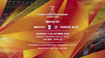 MEX vs PUR | 2018 FIVB Womens World Championships