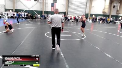 125 lbs Cons. Round 4 - Luis Vela, York (Neb.) vs Adonias Cantu, Colorado Mesa University