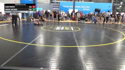 115 lbs 3rd Place - Liam Simon, Plainfield vs Jonah Wicker, Tyrone