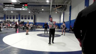 150 lbs Consi Of 8 #1 - Jayden Rocha, Foxborough vs Owen O'Reilly, Nauset