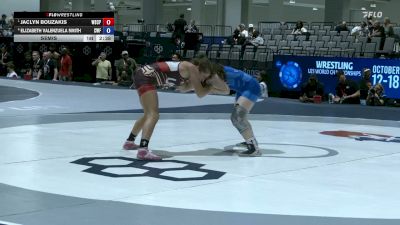110 lbs Semis - Jaclyn Bouzakis, Wyoming Seminary College Preparatory High School Wrestling vs Elizabeth Valenzuela Smith, Cyclones Wrestling & Fitness