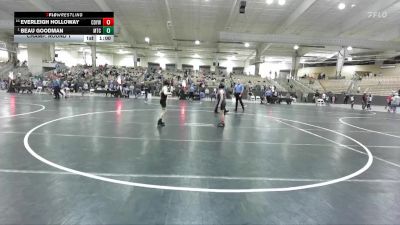 80 lbs Champ. Round 1 - Beau Goodman, Minion Training Center vs Everleigh Holloway, Clinton Dragon Youth Wrestling