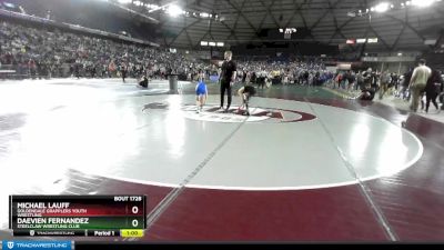 74 lbs Champ. Round 2 - Daevien Fernandez, Steelclaw Wrestling Club vs Michael Lauff, Goldendale Grapplers Youth Wrestling