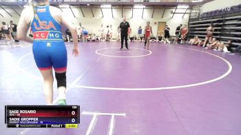 155 lbs Round 5 (10 Team) - Sage Rosario, WTC vs Sadie Gropper, MoWest Wild Dragons