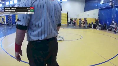 106 lbs Semifinal - Julius Wood, Zephyrhills Christian vs Jessea Cagle, St Cloud