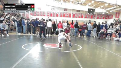 126 lbs 5th Place - John Faxon, Whittier vs Ethan Kadish, Newton South