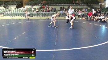 73 lbs Round 3 (4 Team) - Westin Wieland, Independence vs Colton Vogel, Western Dubuque Ultimate Club