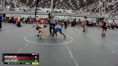 76 lbs Round 7 (8 Team) - Owen Macoff, Junior Terps Express vs Giovanni Nix, Team Gotcha White