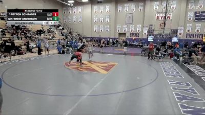 165 lbs Quarterfinal - Peyton Schrader, Eastside vs Matthew Anderson, Ravenwood