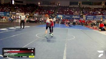 D 3 113 lbs Quarterfinal - Patrick Fontenot, Basile vs Logan Cornett, Evangel Christian