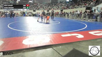 120 lbs Consi Of 4 - Kiah Locust, Cowboy Wrestling Club vs Gage Vincent, Norman North