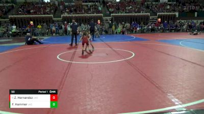 50 lbs Cons. Round 2 - Zoey Hernandez, Lockwood Wrestling Club vs Felicity Hammer, Lakeland Wrestling Club