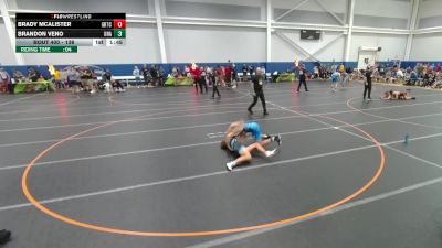 138 lbs Cons. Round 2 - Brandon Veno, Unattached vs Brady Mcalister, Unattached