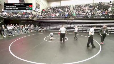 4A 130 lbs Champ. Round 1 - Brooke Deeter, WestField vs Tanzie Wold, Uintah