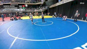 5A 185 lbs Champ. Round 1 - Grayson Gunderson, Leander Glenn vs Mareetza Maceda, Hereford