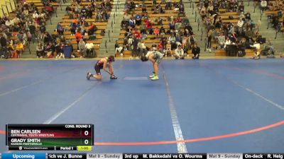 80 lbs Cons. Round 3 - Ben Carlsen, Centennial Youth Wrestling vs Grady Smith, Kasson-Mantorville