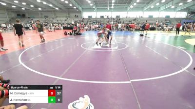 127 lbs Quarterfinal - Mason Comegys, Mat Assassins Black vs Jack Hanrahan, Illinois Menace