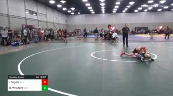 85 lbs Quarterfinal - Isaiah Engels, No Nonsense Wrestling vs Whitley Wilscam, South Central Punishers