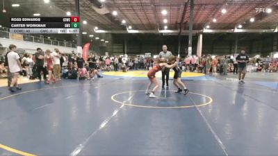 95 lbs Ross Edwards, CAPITAL CITY WRESTLING CLUB vs Carter Workman, GRIZZLY WRESTLING CLUB