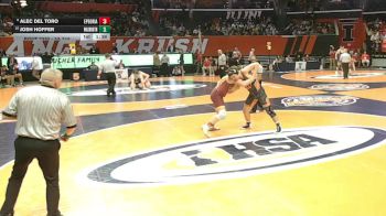 2A 215 lbs Semifinal - Alec Del Toro, East Peoria vs Josh Hoffer, Washington