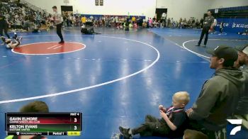 45 lbs Champ. Round 1 - Kelton Evans, Eastside United vs Gavin Elmore, Casper Wrestling Club