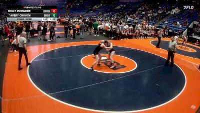 135 lbs Cons. Semi - Avery Crouch, Dwight vs Holly Zugmaier, Edwardsville (H.S.)