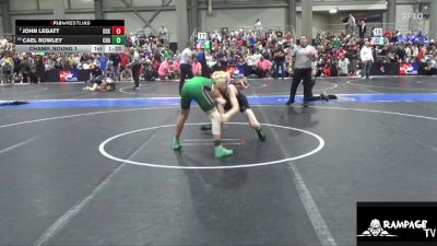106 lbs Champ. Round 1 - John Legatt, De Soto Kids vs Cael Rowley, Chapman