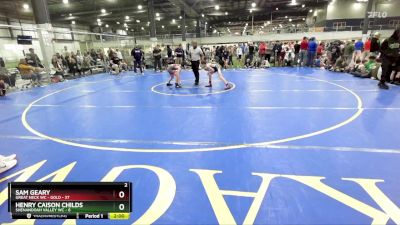 90 lbs Round 1 (6 Team) - Sam Geary, GREAT NECK WC - GOLD vs Henry Caison Childs, SHENANDOAH VALLEY WC