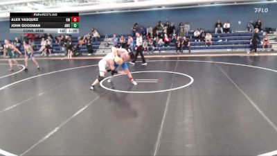 126 lbs Cons. Semi - John Goodman, Andover Wrestling Club vs Alex Vasquez, Kearney Matcats