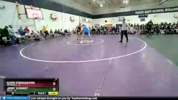 182 lbs Quarters - Jerry Schmidt, Selah vs Gavin Korkeakoski, Newberg 2