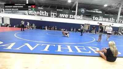 128 lbs Rr Rnd 5 - Zachary Derbyshire, Kraken Blue - HSCB vs Armani Malave, Prestige Worldwide Red - HSCB