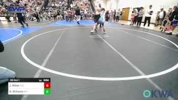 100-105 lbs Rr Rnd 1 - Jaxon Miller, Tahlequah Wrestling Club vs Brooks Williams, Tulsa Blue T Panthers