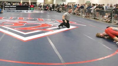 106 lbs Consi Of 32 #2 - Aidan Ortega, IL vs Beau Fennick, PA