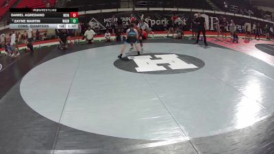 120 lbs Cons. Quarters - Daniel Agredano, Nevada vs Zayne Martin, Washington