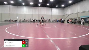 60 lbs Rr Rnd 4 - Marleigh Howell, RAW Girls vs Aviree Williams, Sisters On The Mat Pink