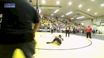 119 lbs Consi Of 8 #2 - Zahid Zuniga, Tulsa Union vs Tyson Hannah, Jay Junior High