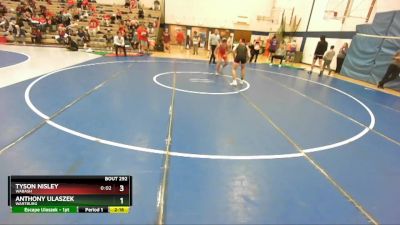157 lbs Quarterfinal - Tyson Nisley, Wabash vs Anthony Ulaszek, Wartburg