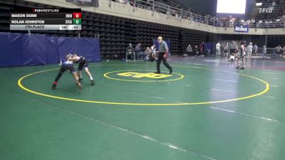 80 lbs 7th Place - Mason Dunn, Ewing vs Nolan Johnston, Sycamore