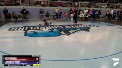 77 lbs Final - Cash Miller, Juneau Youth Wrestling Club Inc. vs Lincoln Cooley, Soldotna Whalers Wrestling Club