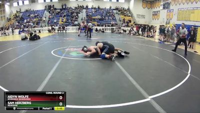 190 lbs Cons. Round 2 - Aidyn Wolfe, Riverview (Riverview) vs SAM HERZBERG, Newsome