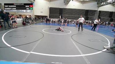 49 lbs Rr Rnd 10 - Trey Sanders, Mat Assassins Gray vs Garrett Lamb, Revival White ES