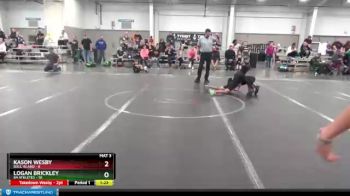 68 lbs Round 1 (4 Team) - Kason Wesby, Bull Island vs Logan Brickley, 84 Athletes