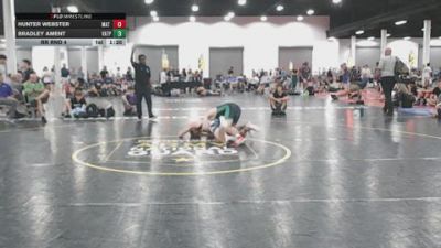 129 lbs Rr Rnd 4 - Hunter Webster, Mat Warriors Fire - BHSE vs Bradley Ament, VA Team Predator - BHSE
