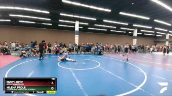 107-114 lbs Cons. Semi - Milena Prole, Texas Eagle Wrestling Academy vs Envy Lopez, ReZults Wrestling