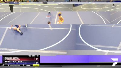 63 lbs Round 3 - Gabriel Jasso, No Nonsense Wrestling vs Beckett Kallman, WAA (Woodbury) Youth Wrestling Club