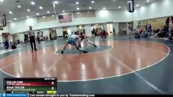 132 lbs Quarterfinal - Ryan Taylor, Perry Meridian Wrestling Club vs Collin Cain, Team Jeff Wrestling Club